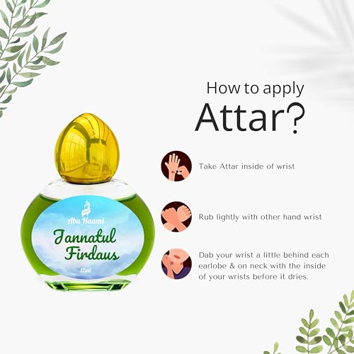 Abu Haami Jannatul Firdaus Luxury Fragrance | Intense Arabian Scent | Non-Alcoholic Roll-On Perfume for Men | Long Lasting Attar - 12 ml (FROM INDIA)SAB - View 2 of 3