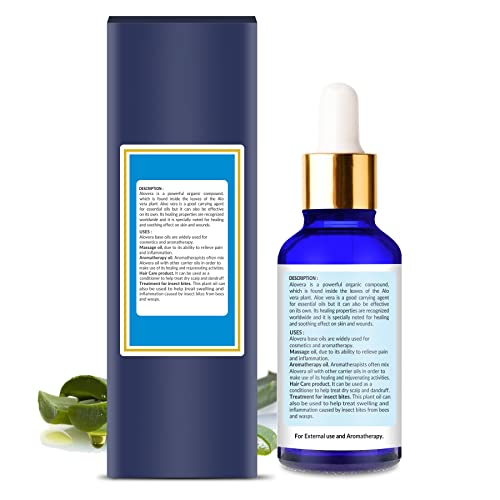 Home Genie Aloe Vera (Aloe Barbadensis Miller) Oil|100% Pure &amp; Natural Undiluted Essential Oil - 15ml(FROM INDIA)JEZ - View 3 of 4