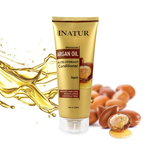 Inatur Argan Oil Hair Conditioner - Deep Conditioning, Nourishing, Repairing, Boost Shine, Controls Frizz, and Sulfate-Free - 200ml (FROM INDIA)SAB - View 3 of 3