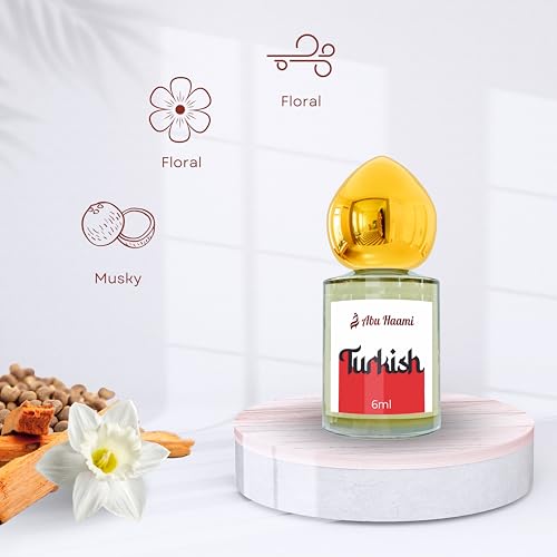 Abu Haami Turkish Attar Luxury Fragrance for Men &amp; Women | Arabic and French Blend Non-Alcoholic Unisex Fragrance Long Lasting 6 ml Roll-On Perfume for All Occasions (FROM INDIA)SAB - View 3 of 3
