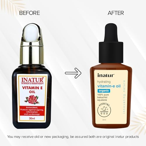inatur Vitamin E Oil 30 ml, Antioxidant,anti-inflamatory,Ultra-Hydrating, Fast-absorbing and Non-greasy (FROM INDIA)SAB - View 3 of 3