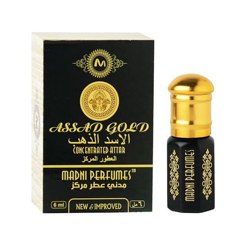 MADNI PERFUMES Assad Gold Premium Attar For Men & Women - 6ml | Alcohol ...