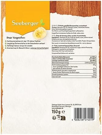 Seeberger Banana Chips - 150 gm(Pack Of 1) FROM DUBAI (SAM) - View 2 of 2
