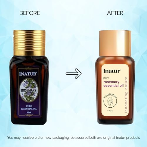 inatur Rosemary Pure Essential Oil 12ml, For Hair and Scalp, Can Be Used To Make Lotions And Shampoos, Soaps And Candles, Natural Insect Repellent (FROM INDIA)SAB - View 3 of 3