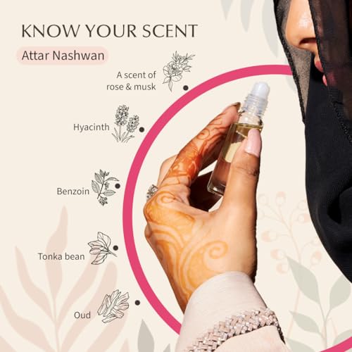 Gharam Attar Oil by Dukhni | Arabic perfume oils for men and women | 100% pure Yemeni ittar roll on perfume, oud oil, oudh perfume | Eid, Ramadan, Umrah Gifts, Non Alcoholic &amp; Vegan Islamic Fragrances - View 4 of 4