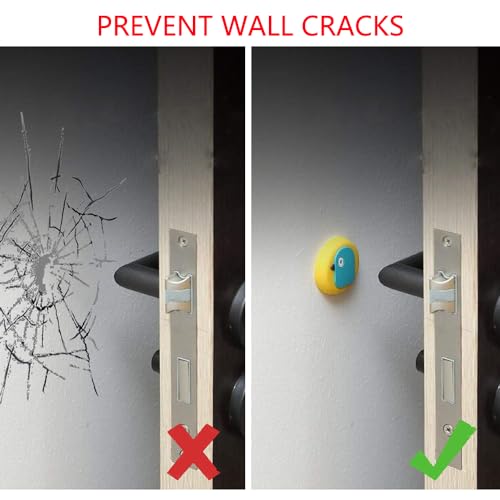 Cabinet Pads, 2pcs Door Stop Wall Protector, Furniture Buffer, Door Knob Crash Pad, Used for Wall, Door Handle, Table, Refrigerator Door, Toilet Lid or Cabinet (Bird + Mushroom)(FROM INDIA)NUZ - View 2 of 4