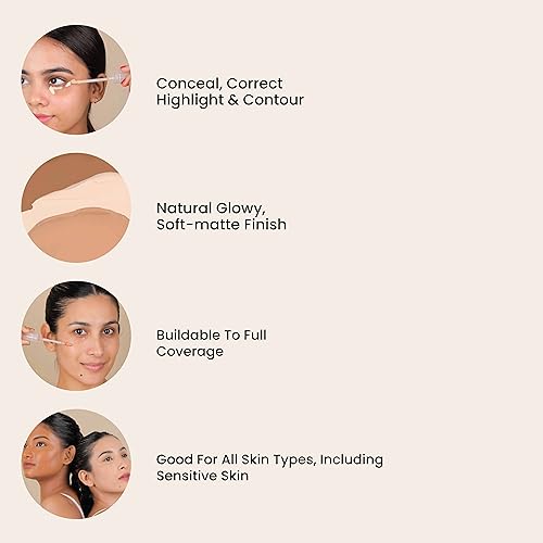 LA MIOR Luminous Retouch Concealer, Churro - 6ml, Full Coverage, Long Wear, Blendable, Feather-Light, Hydrating, Luminous Finish, Sweat-Resistant, Vegan Formula for All-Day Radiance soft matte (FROM INDIA)SAB - View 2 of 3