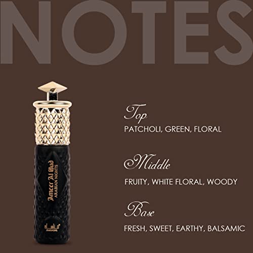 Manasik Ameer Al Oud Arabian Nights Premium Attar, Green, Floral &amp; Balsamic, Soothing Fragrance, Long Lasting Roll on Itra For Men, 6ml(FROM INDIA)JEZ - View 2 of 4