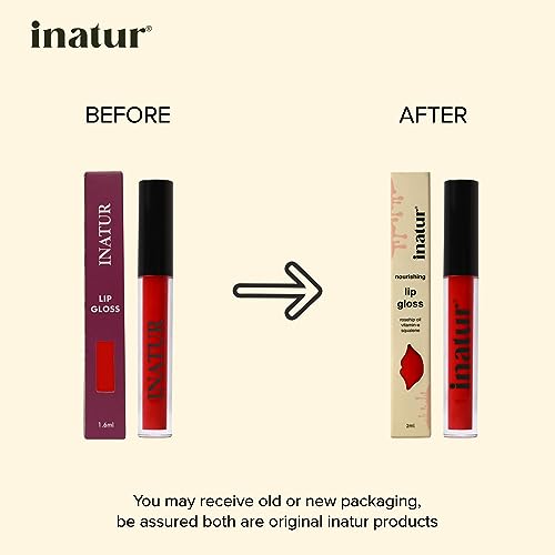 inatur Lip Gloss (Cheeky Red) (FROM INDIA)SAB - View 3 of 3