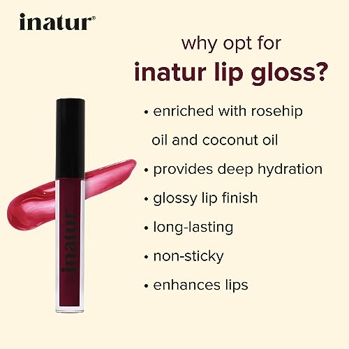 inatur Lip Gloss (Wine) (FROM INDIA)SAB - View 2 of 3