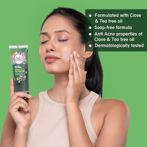 Buds &amp; Berries Clove and Tea Tree Oil Acne Fight Face Wash, Helps Clear Blemishes and Spots | pH Balanced Gentle Facewash | No Sulphate, No Paraben | 100 ml - View 2 of 4