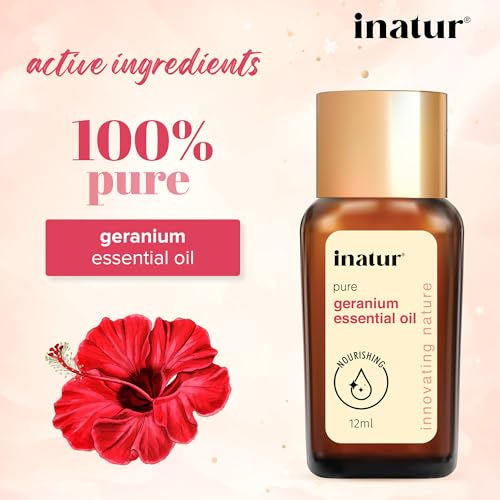 Inatur Geranium Oil - 100% Pure, Natural, and Free From Additives | 12 ml (FROM INDIA)SAB - View 3 of 3