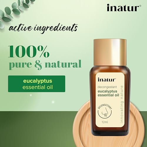 inatur Eucalyptus Essential Oil - 100% Pure, Natural, and Free From Additives | 12 ml (FROM INDIA)SAB - View 3 of 3