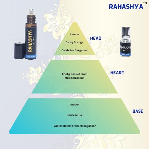 Rahashya Erba Pura Delicately Blended Iconic Attar 10 ml long lasting attar (Bergamot, white musk, vanilla beans)(FROM INDIA)NUSS - View 2 of 4