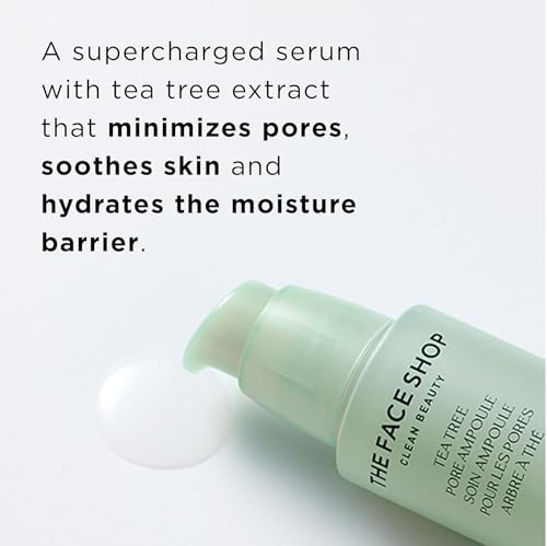 The Face Shop Tea Tree Pore Ampoule | Low-Irritant Ampule Soothes &amp; Moisturizes Skin Deeply | Minimize Pores Size &amp; Remove Dead Skin Cells Gently | Suitable for Acne-Prone Skin |30ml,K-Beauty (FROM INDIA)SAB - View 2 of 3