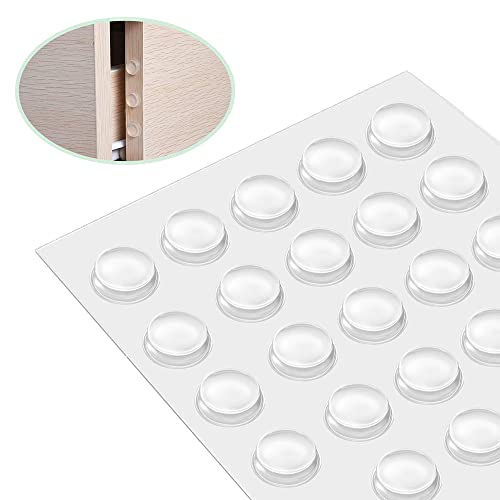 Fapiwen Cabinet Pads, 100Pcs Cabinet Bumpers Clear Cabinet Bumpers Soft Close Cabinet Clear Bumper Dots Rubber Cupboard Door Bumpers Used In Furniture Dampening Noise (8 * 3Mm)(FROM INDIA)NUZ - Shop at Colombo Mall