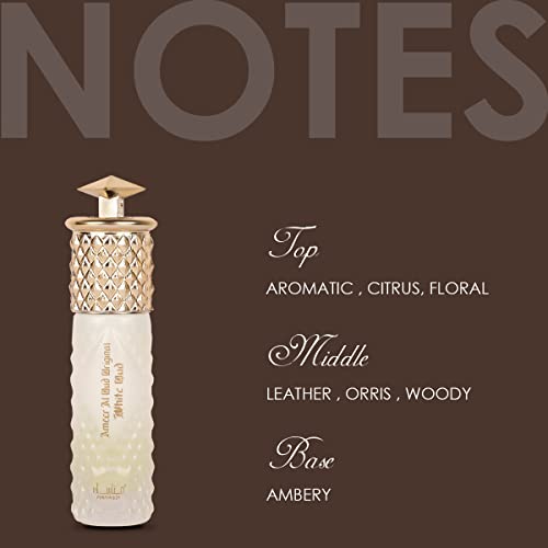 Manasik Ameer Al Oud Original White Oud Premium Attar, Floral, Aromatic &amp; Woody Soothing Fragrance, Long Lasting Roll on Itra For Men, 6ml - View 2 of 4