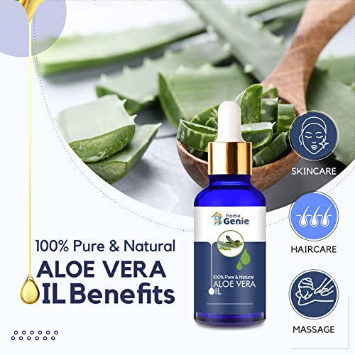 Home Genie Aloe Vera (Aloe Barbadensis Miller) Oil|100% Pure &amp; Natural Undiluted Essential Oil - 15ml(FROM INDIA)JEZ - View 2 of 4