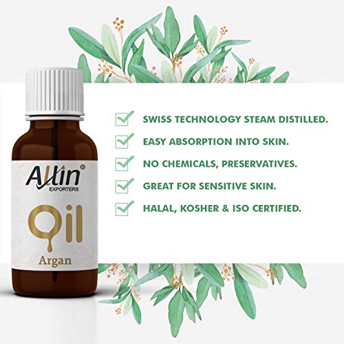 Allin Exporters Argan Oil Natural Grade for Face, Hair, Skin, Nails Moisturising &amp; Hydrating For All Skin &amp; Hair Types (15ml)(FROM INDIA)NUSS - View 2 of 4