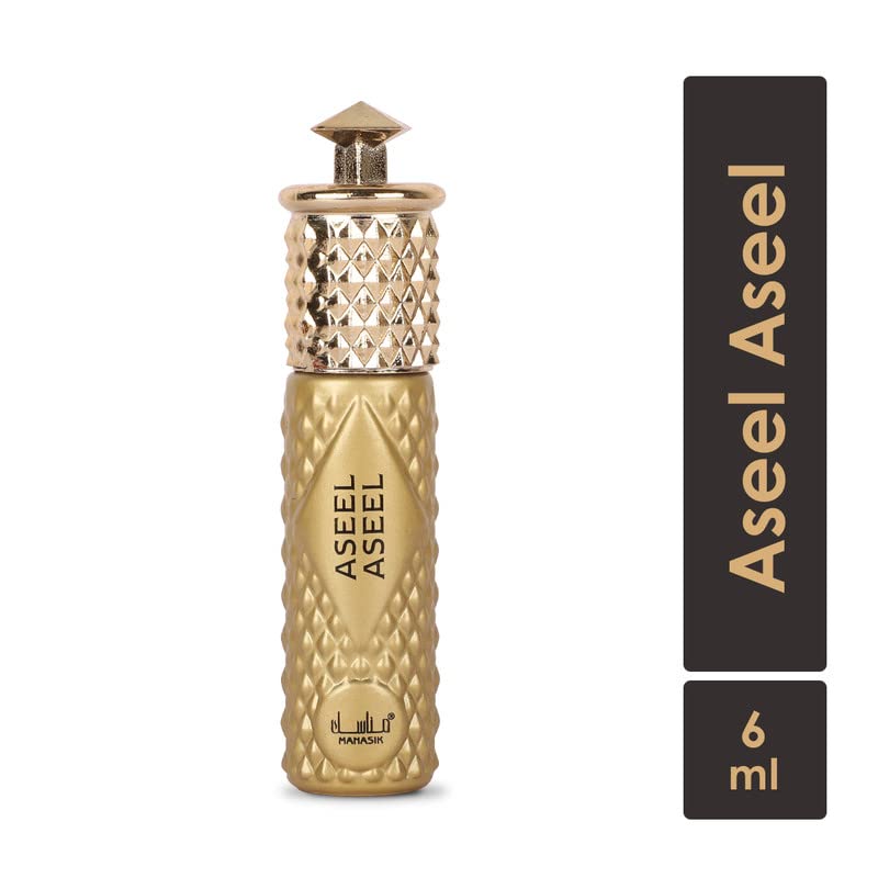 Manasik Aseel Aseel Premium Attar, Warm Spicy, Citrus &amp; Oud, Soothing Fragrance, Long Lasting Roll on Itra For Men, 6ml(FROM INDIA)JEZ - View 3 of 4