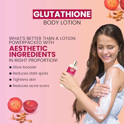 CO LUXURY L-Glutathione Body Lotion With Vitamin C &amp; Kojic Acid | Reduces Dark Spots | Skin brightening Formula | All Skin Types | For Men &amp; Women | 200 ML (FROM INDIA)SAB - View 3 of 3