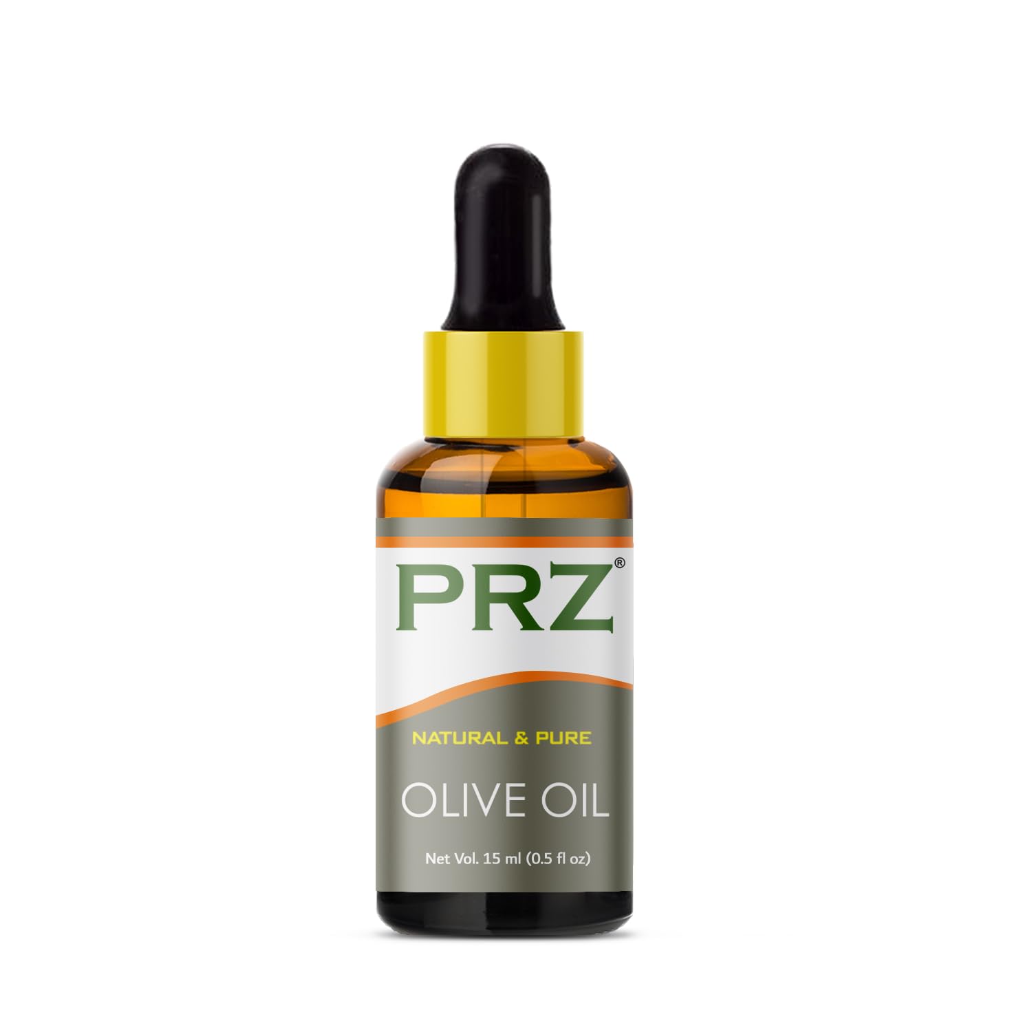 PRZ Extra Virgin Olive Cold Pressed Carrier Oil - Pure Natural Therapeutic Grade Oil for Aromatherapy Body Massage, Skin Care &amp; Hair Care, 15 ml(FROM INDIA)NUZ - View 3 of 3