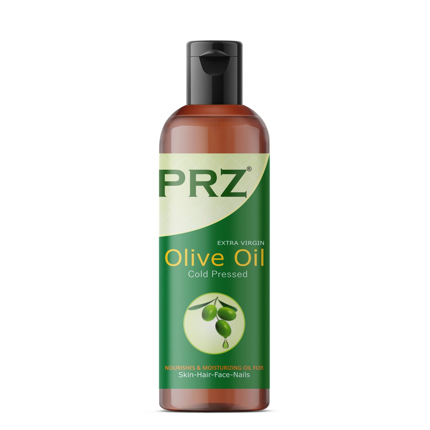 PRZ Combo of Extra Virgin Olive Oil &amp; Almond Oil, 100% Pure &amp; Natural Oil for Hair and Skin (100ML Each)(FROM INDIA)NUZ - View 2 of 3