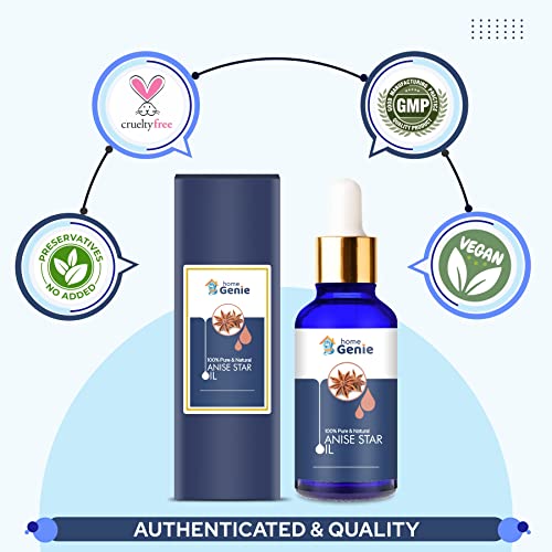 Home Genie Anise Star (Illicium Verum) Oil|100% Pure &amp; Natural Undiluted Essential Oil - 15ml(FROM INDIA)JEZ - View 2 of 4