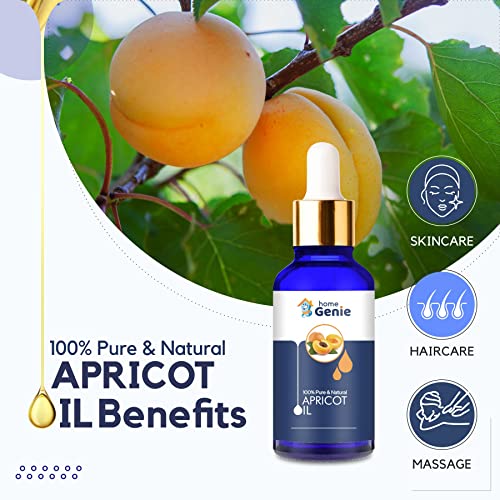 Home Genie Apricot (Prunus Armeniaca) Oil 100% Pure &amp; Natural Undiluted Carrier Oil - 15ml(FROM INDIA)JEZ - View 3 of 4