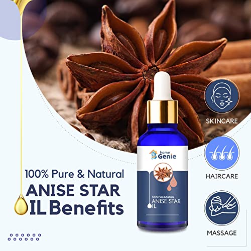 Home Genie Anise Star (Illicium Verum) Oil|100% Pure &amp; Natural Undiluted Essential Oil - 15ml(FROM INDIA)JEZ - View 3 of 4