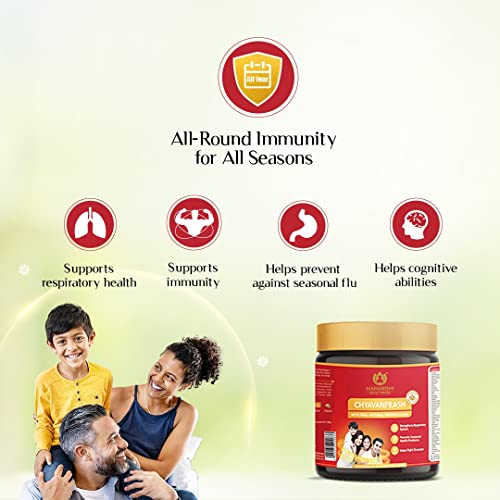 Maharishi Ayurveda Authentic Chyavanprash | Immunity Booster For All Seasons Chyawanprash | With Pure Vanshlochan | For Strength &amp; Stamina (500gm)(FROM INDIA)NUZ - View 2 of 3