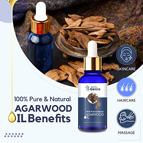 Home Genie Agarwood Oil (Aquilaria Crassna) |100% Pure &amp; Natural Undiluted Essential Oil - 15ml(FROM INDIA)JEZ - View 2 of 4
