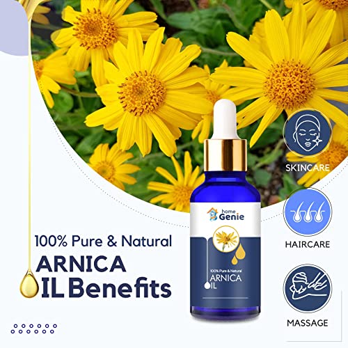 Home Genie Arnica (Arnica Montana) Oil|100% Pure &amp; Natural Undiluted Essential Oil - 15ml - View 3 of 4