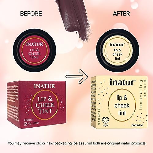 inatur Port Wine Lip &amp; Cheek Tint, Natural and Organic, Vegan And Cruelty-Free, Hydrates And Nourishes Dry Lips, Long-Lasting, Water proof (FROM INDIA)SAB - View 3 of 3