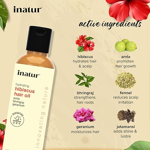 inatur Hibiscus Hair Oil, 100ml (FROM INDIA)SAB - View 2 of 2