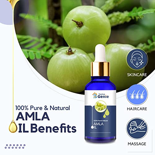 Home Genie Amla (Emblica Officinalis) Essential Oil 100% Pure &amp; Natural Undiluted Uncut Oil - 15ml(FROM INDIA)JEZ - View 3 of 4