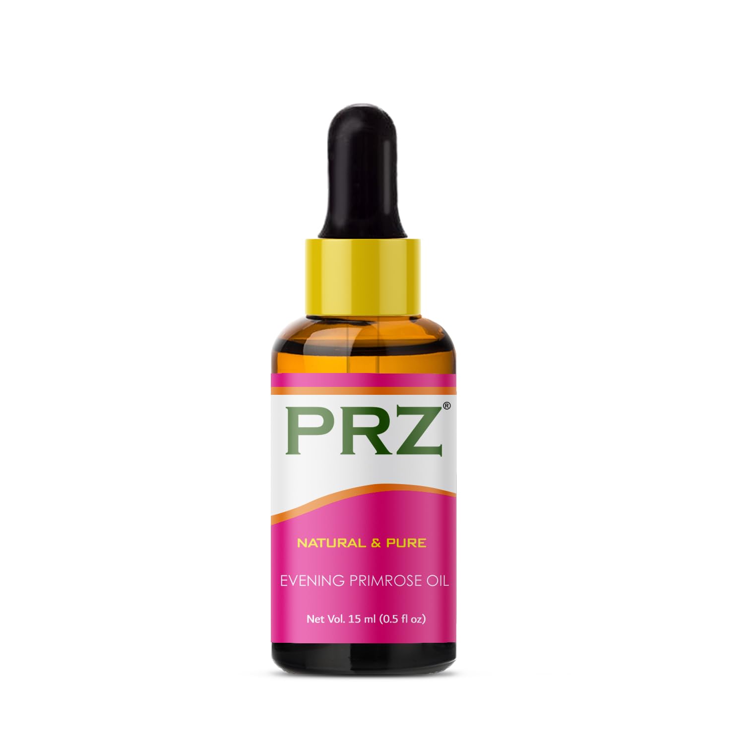 PRZ Evening Primrose Cold Pressed Carrier Oil - Pure Natural &amp; Therapeutic Grade Oil for Aromatherapy Body Massage, Skin Care &amp; Hair Care, 15 ml(FROM INDIA)NUZ - View 3 of 3