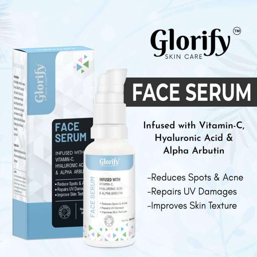 Glorify Face Alpha Arbutin Serum With Vitamin C |Repair UV Damage, Improve Skin Texture | 30 ML + Glorify SPF Matt Gel - Maximum UV Protection | Non-Comedogenic Moisturizer| Primer - 50 ml (FROM INDIA)SAB - View 3 of 3