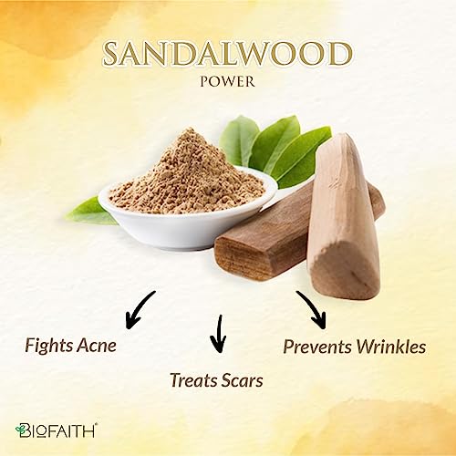 Biofaith Haldi and Chandan Facewash For Oil/Acne/Blemishes Control | Rejuvenates &amp; brightens the skin (70ml) (FROM INDIA)SAB - View 2 of 4
