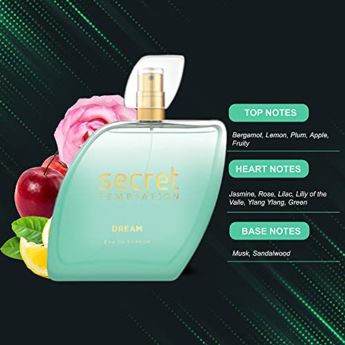 Secret Temptation Dream Eau De Parfum for Women, Long Lasting Floral and Fruity Office Wear Fragrance, 100 ml |Premium Luxury Perfume - View 4 of 4