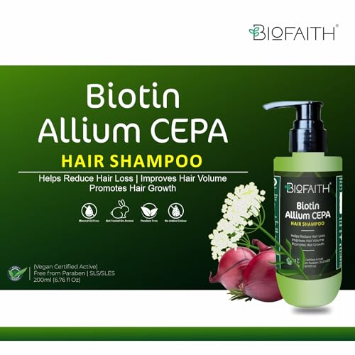 Biofaith - Biotin Allium Cepa Hair Shampoo | Reduce Hair Loss, Improves Hair Volume &amp; Promotes Hair Growth (200ml) (FROM INDIA)SAB - View 3 of 3