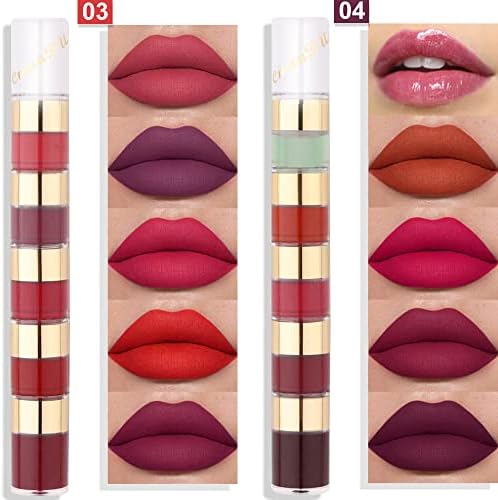 evpct 20 Colors Liquid Matte Lipstick Set, Lip Stain Packs for Dark Skin Women,Dark Red Mat Matt Long Lasting Original 24 Hour lipstick lapiz labiales mate 24 horas originales mate FROM DUBAI (SAM) - View 3 of 3