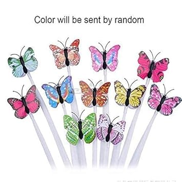 CHARITRA ENTERPRISE® LED Flashing Light Butterfly Hair Clip | Braid Optical Fibber Hairpin Party Decor | Girl and Women Party Favours (Pack Of 5 Pcs) - View 4 of 8