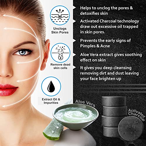 LeirFaith Charcoal Face Wash (Pack of 2) For Oily, Dark Spots, Dirt &amp; Pollution Free Skin (FROM INDIA)SAB - View 2 of 3