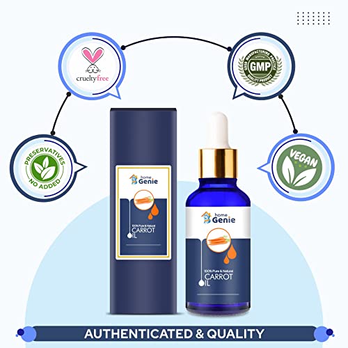 Home Genie Carrot Oil with Dropper 100% Natural Pure Undiluted Uncut Essential Oil - 15ml - View 2 of 4
