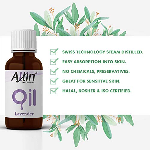 Allin Exporters Lavender Essential Oil Pure, Natural &amp; Undiluted Therapeutic Grade for Skin, Hair, Diffusers &amp; Aromatherapy (30 ML)(FROM INDIA)NUSS - View 2 of 4
