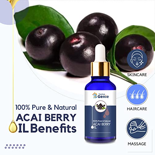 Home Genie Acai Berry (Euterpe Oleracea) Oil|100% Pure &amp; Natural Undiluted Carrier Oil - 15ml(FROM INDIA)JEZ - View 3 of 3