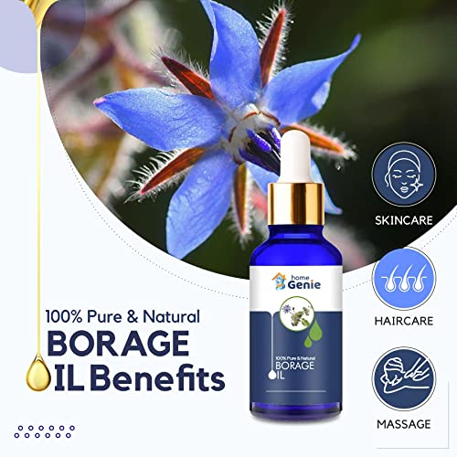 Home Genie Borage (Borago Officinalis) Oil|100% Pure &amp; Natural Undiluted Essential Oil - 15ml(FROM INDIA)JEZ - View 3 of 4