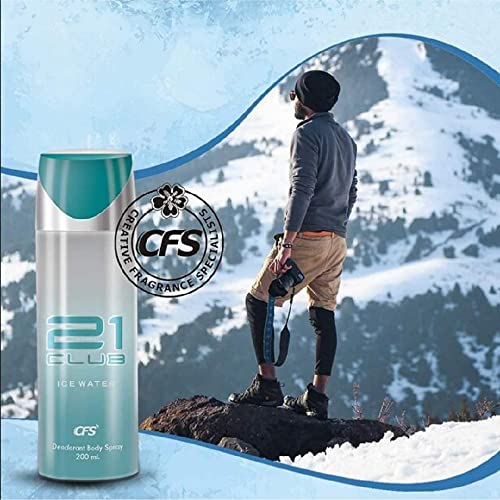 CFS CREATIVE FRAGRANCE SERIES 21 Club Ice Water Deodorant Body Spray for Unisex, 200ml (FROM INDIA)SAB - View 2 of 3