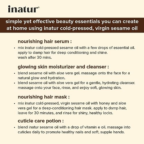 Inatur Sesame Oil, 100ml (FROM INDIA)SAB - View 2 of 3